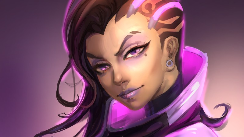 sombra, overwatch, artwork, games, hd, 4k