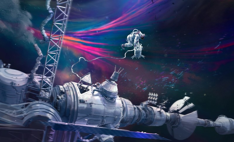 astronaut, artist, artwork, digital art, hd