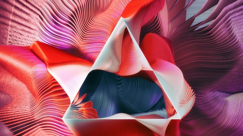 abstract, triangle, hd