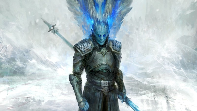 night king, white walkers, game of thrones season 8, game of thrones, tv shows, hd, artist, artwork, digital art, artstation
