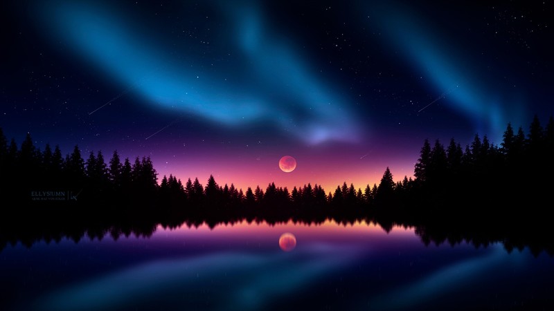 minimalism, minimalist, artist, artwork, digital art, hd, 4k, deviantart, sunset, evening