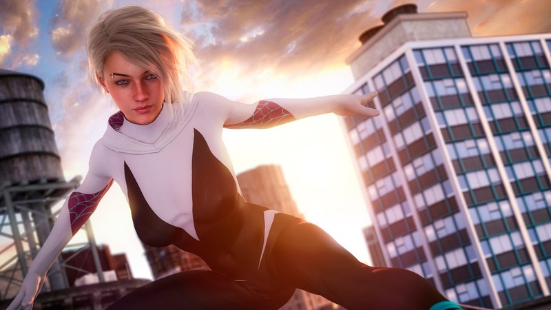 gwen stacy, hd, superheroes, artwork, digital art, art, deviantart