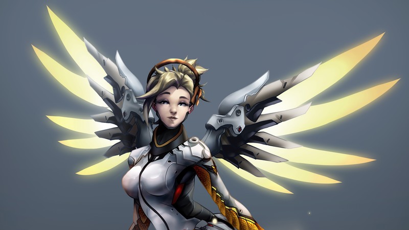 mercy overwatch, overwatch, games, artwork, digital art, hd, 4k, 5k, deviantart