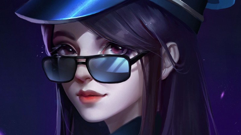 caitlyn league of legends, league of legends, games, artist, artwork, digital art, hd, artstation, fantasy girls