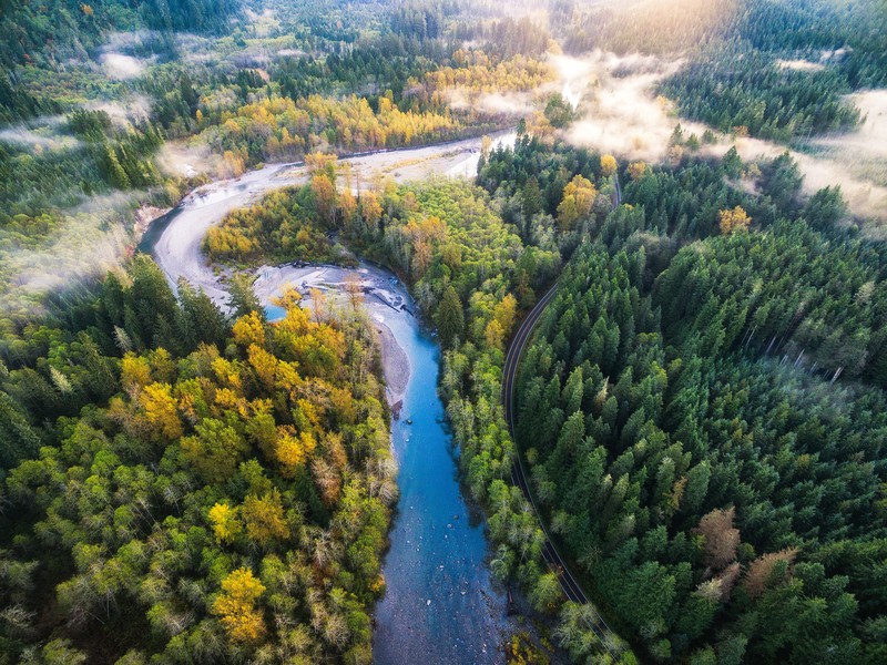 mountains, aerial, nature, hd, 4k