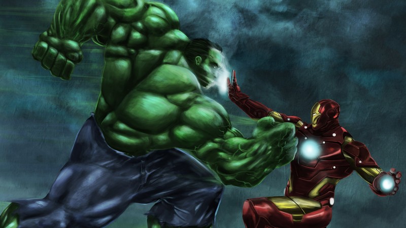 iron man, hulk, hd, superheroes, 4k, digital art, deviantart