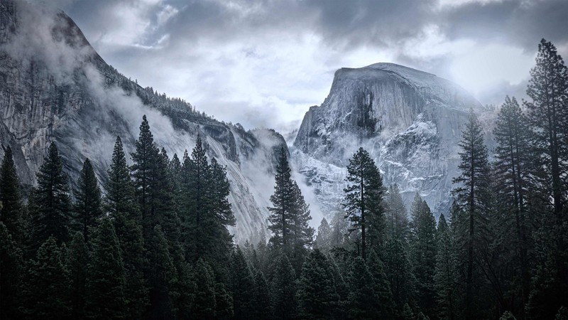 yosemite, mountains, nature, hd, 4k
