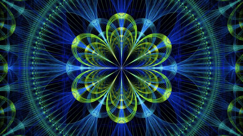 fractal, tangled, pattern, digital, abstraction, 4k