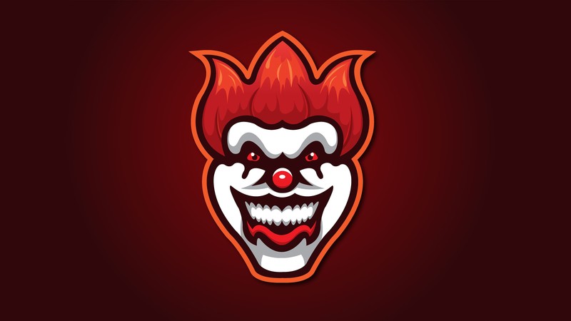 clown, joker, minimalism, minimalist, artist, artwork, digital art, hd, 4k, behance