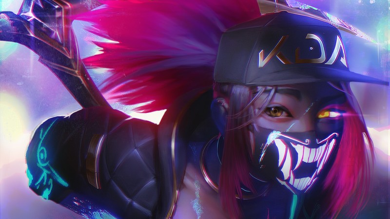 akali league of legends, league of legends, games, hd, artist, artwork, digital art, artstation