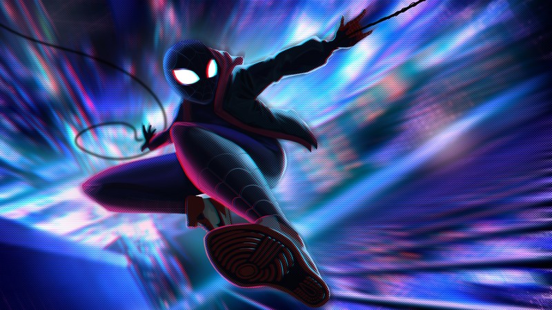 spiderman into the spider verse, spiderman, hd, superheroes, artwork, artist, digital art, 4k, 5k