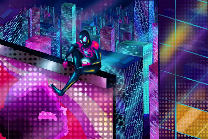 spiderman into the spider verse, spiderman, movies, hd, superheroes, artwork, artist, digital art, deviantart, 4k