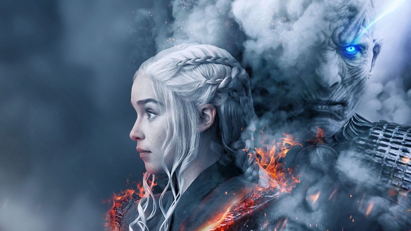 game of thrones season 8, game of thrones, tv shows, hd, daenerys targaryen, night king, behance