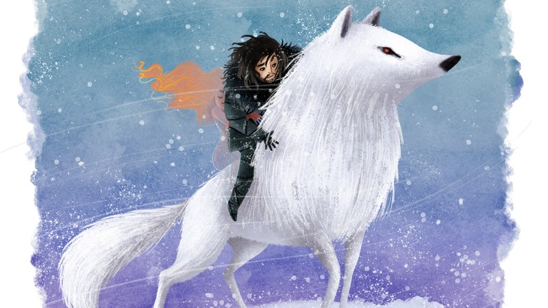jon snow, wolf, game of thrones, tv shows, hd, artist, artwork, digital art, behance