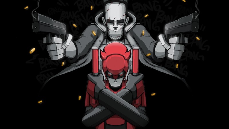 daredevil, hd, superheroes, artwork, behance, punisher