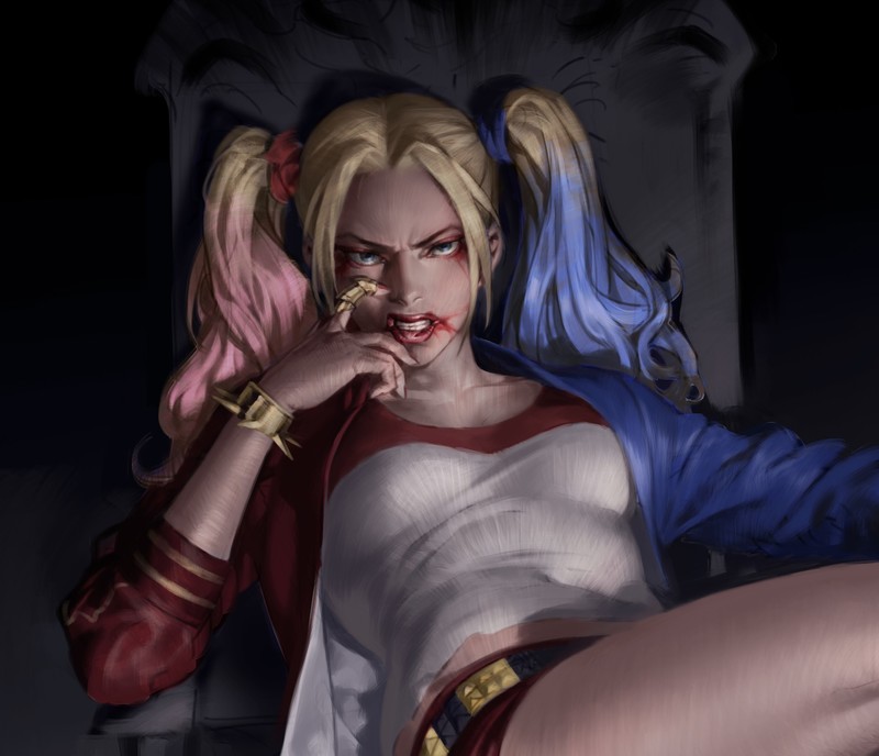 harley quinn, artwork, hd, superheroes, artstation