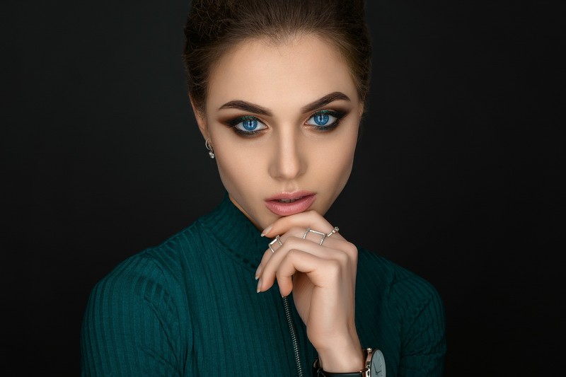 blue eyes, girls, model, hd, portrait, closeup