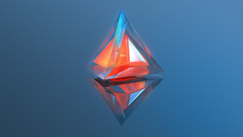 3d, triangle, geometry, abstract, digital art, hd