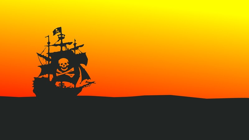 pirate, flag, ship, minimalism, minimalist, artist, artwork, digital art, hd, 4k