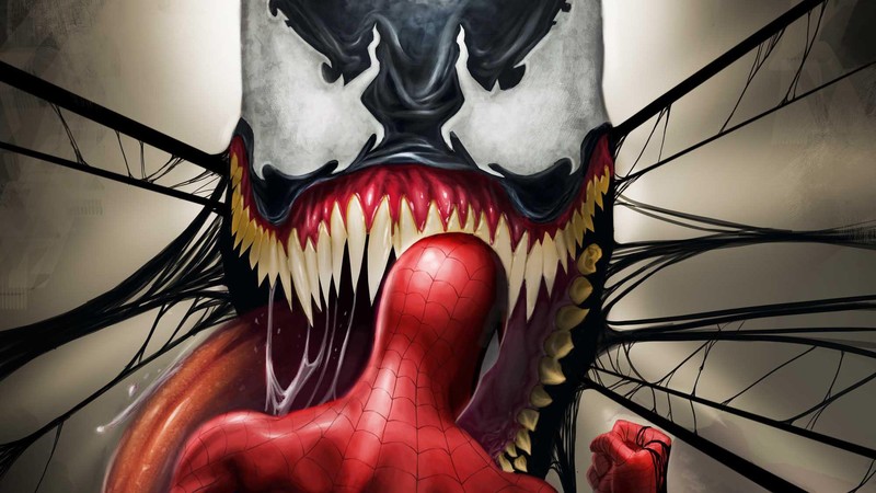 spiderman, venom, hd, superheroes, deviantart, artist, artwork
