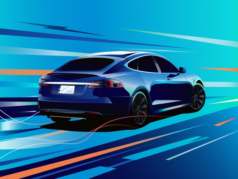 tesla model s, tesla, cars, digital art, artist, artwork, hd, 4k, 5k, 8k