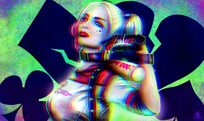 harley quinn, hd, superheroes, digital art, artwork, behance
