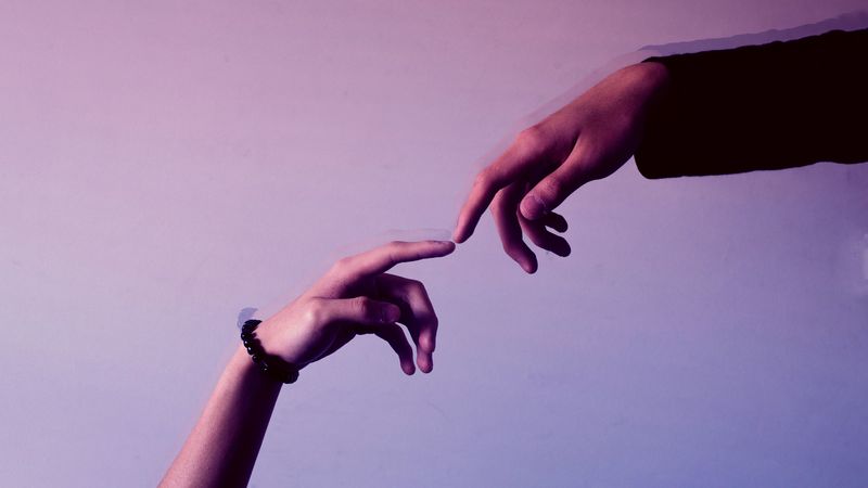 hands, fingers, touch, lilac, 4k