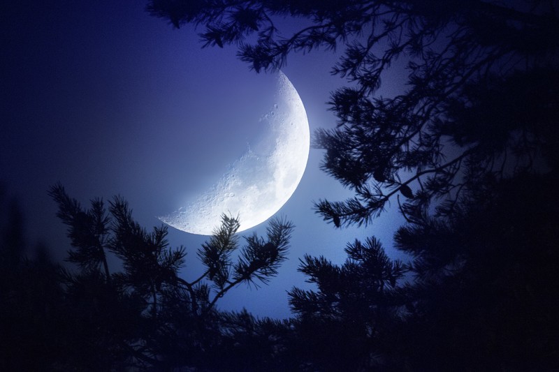moon, night, nature, hd, deviantart