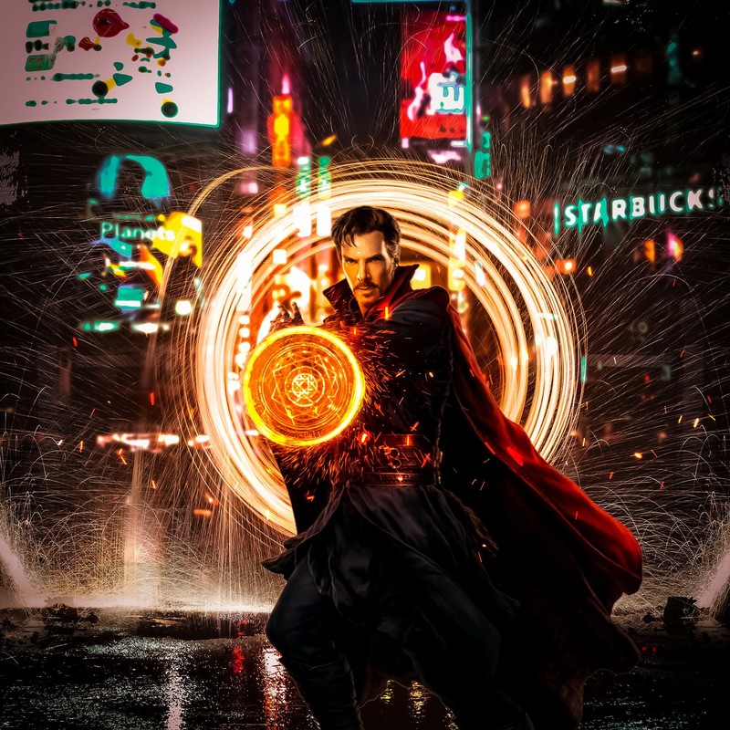 doctor strange, hd, superheroes, digital art, artwork, behance