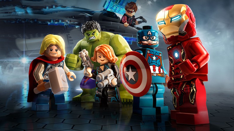 avengers, hd, 4k, superheroes, lego
