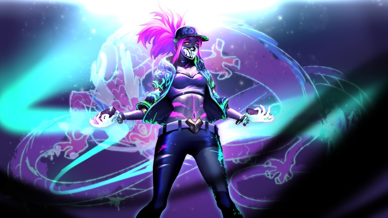 akali league of legends, league of legends, games, hd, artist, artwork, digital art, 4k