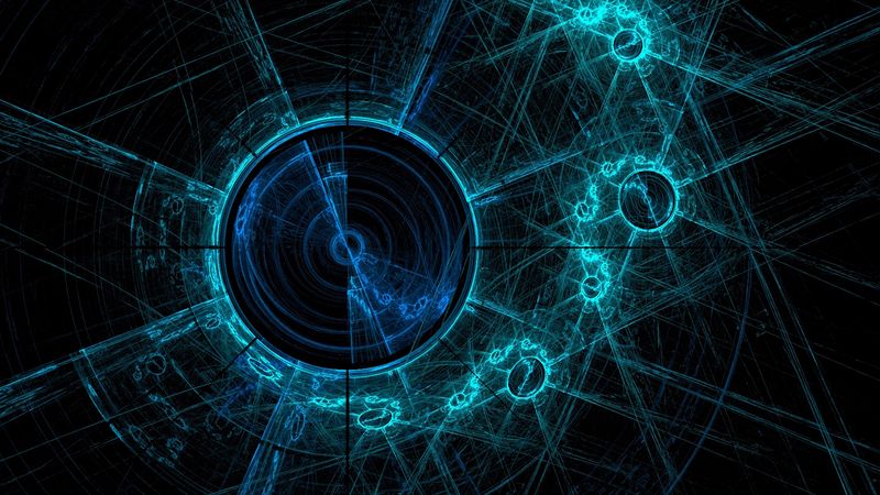 fractal, circles, lines, tangled, abstraction, 4k