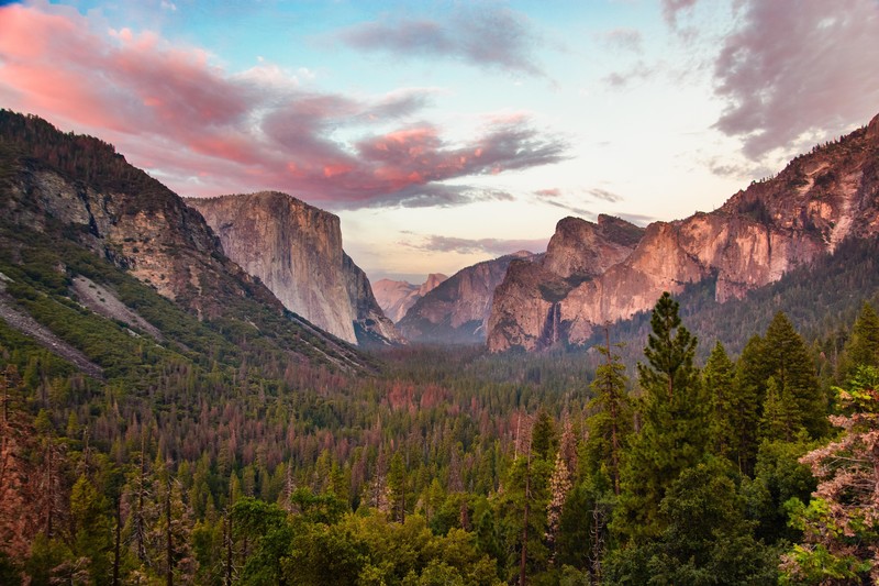yosemite, dusk, nature, hd, 4k, 5k