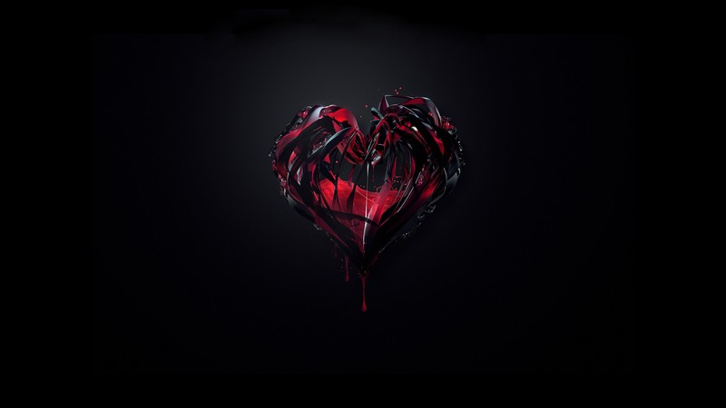 3d, heart, love, abstract, hd, artist, artwork, digital art, justin maller