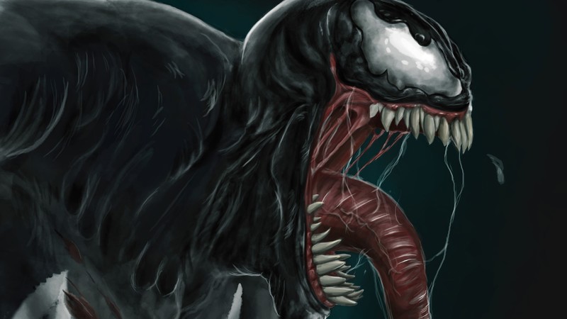 venom, hd, artwork, digital art, superheroes, supervillain, behance