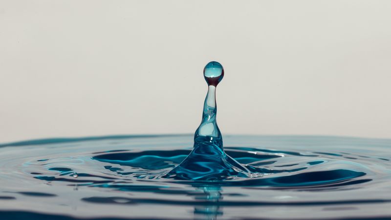 drop, water, splash, waves, macro, 4k