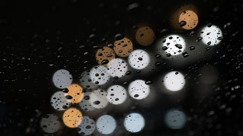 drops, wet, macro, glare, bokeh, 4k