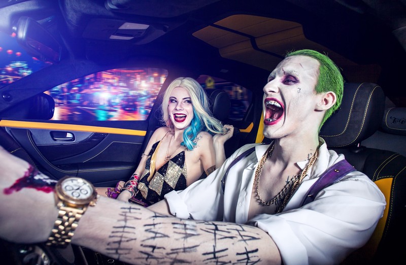 harley quinn, joker, supervillain, cosplay, hd, deviantart