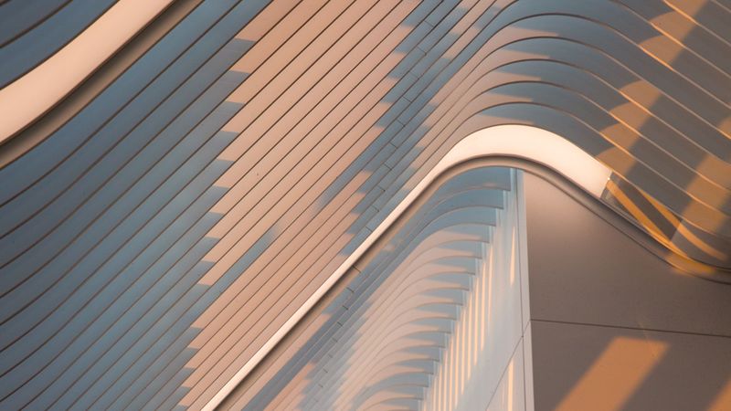 architecture, building, construction, lines, smooth, 4k
