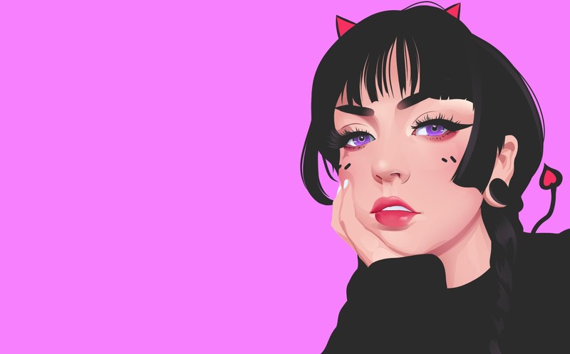 pink, artist, artwork, digital art, hd