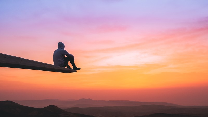 hoodie, photography, hd, sunset, 4k, nature, alone