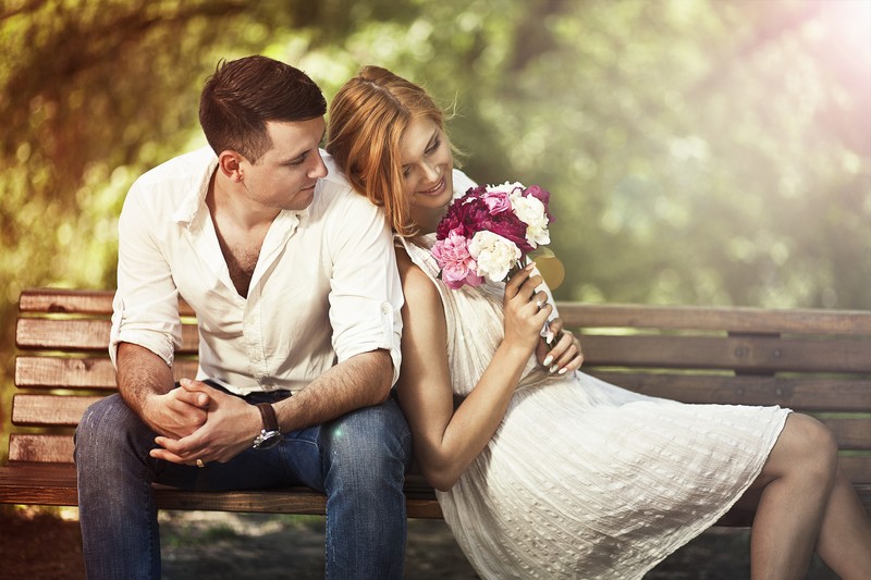 love, couple, hd, bench, 4k