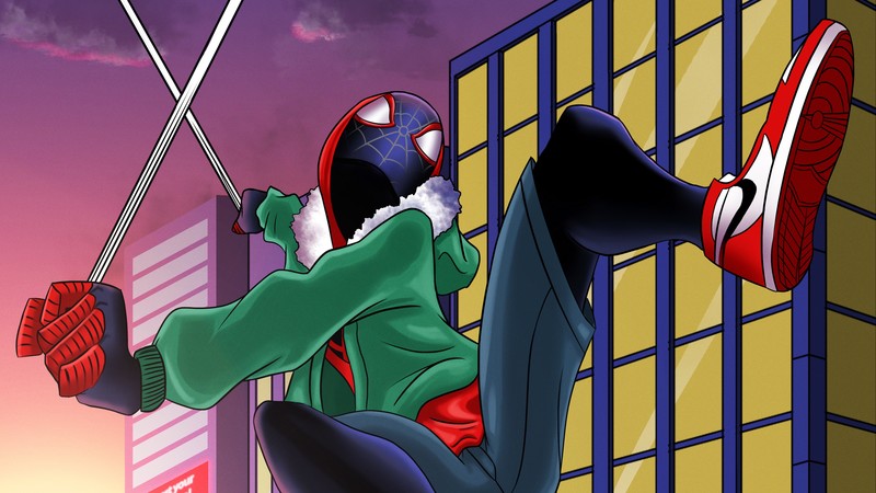 spiderman into the spider verse, spiderman, hd, 4k, superheroes, artwork, artist, digital art, behance
