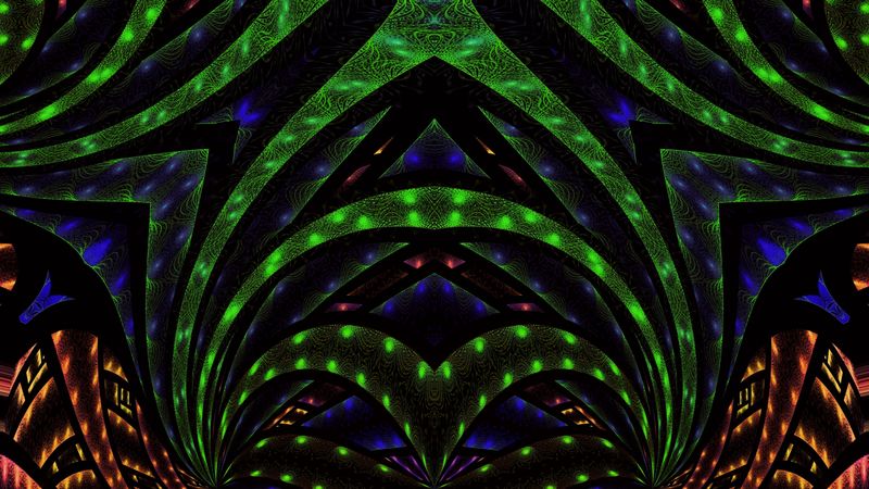 fractal, pattern, abstraction, tangled, colorful, 4k