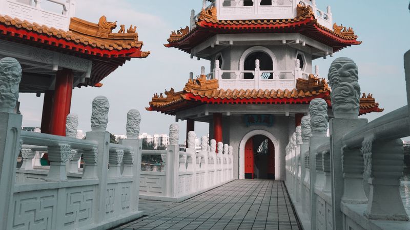 pagoda, temple, building, oriental, architecture, 4k