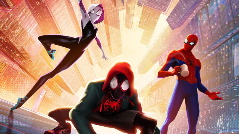 spiderman into the spider verse, 2018 movies, movies, spiderman, animated movies, hd, poster