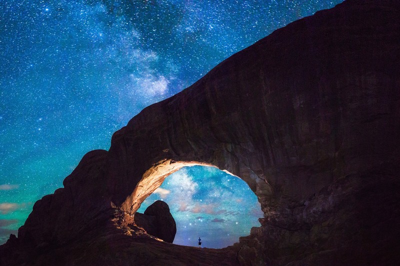 milky way, arch, nature, hd, photography, 4k