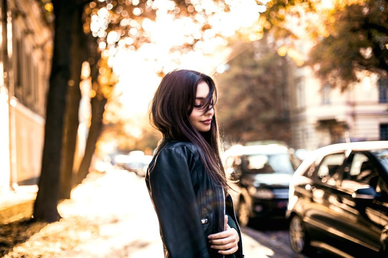 girls, outdoors, hd, jacket, leather
