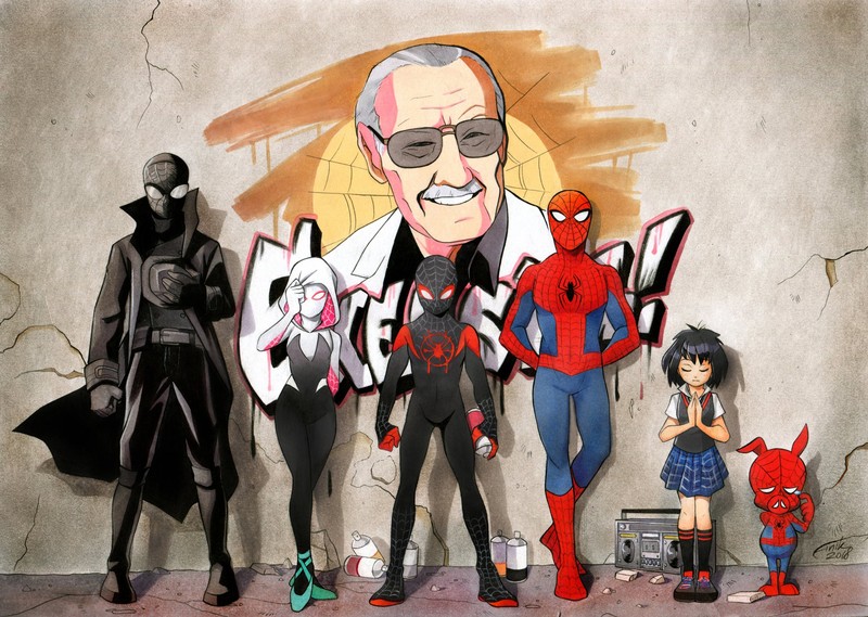 spiderman into the spider verse, spiderman, gwen stacy, hd, superheroes, artwork, artist, digital art, deviantart