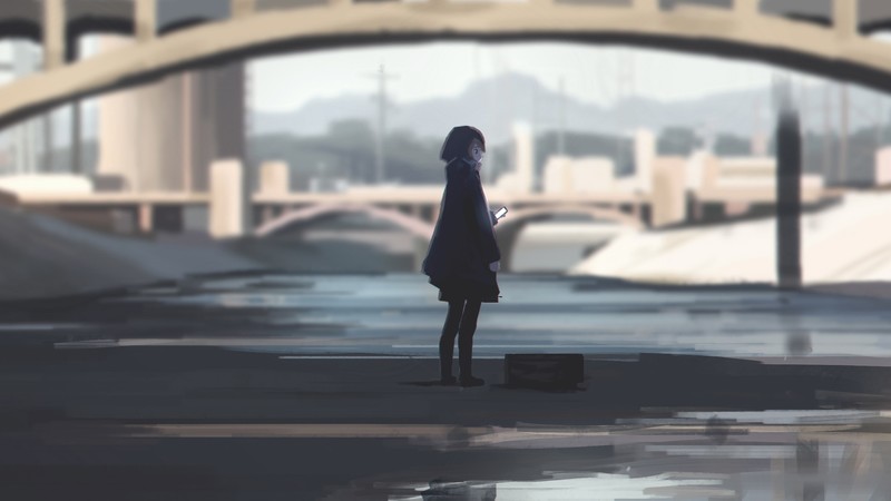 anime girl, anime, artist, artwork, digital art, hd